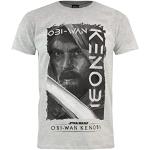 T-shirts gris à manches courtes Star Wars Obi-Wan Kenobi à manches courtes Taille XL classiques pour homme 
