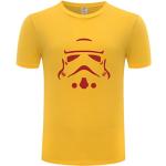 T-shirts unis gris foncé en coton Star Wars Stormtrooper respirants à manches courtes à col rond Taille XS look fashion pour homme 