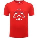 T-shirts unis gris foncé en coton Star Wars Stormtrooper respirants à manches courtes à col rond Taille XS look fashion pour homme 