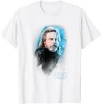 T-shirts blancs Star Wars Luke Skywalker Taille S classiques pour homme 