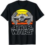 Star Wars Tie Fighter Retro Halftone Sunset T-Shirt