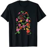 T-shirts noirs à fleurs Star Wars R2D2 Taille S classiques pour homme 