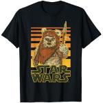 T-shirts noirs Star Wars Ewok Taille S classiques pour homme 