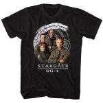 Stargate Sg-1 Team in Gate T-shirt pour homme T-shirt noir pour homme, Noir , M