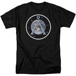 Stargate SG1 Earth Emblem T T-Shirts à Manches Courtes Sci-FI TV Alien Show Tee New Black(X-Large)