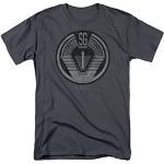 Stargate SG1 Team Badge T Shirt Sci-FI TV Alien Show Tee New Charcoal Dark Grey Dark Grey M