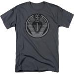 Stargate SG1 Team Badge T Shirt Sci-FI TV Alien Show Tee New Charcoal Dark Grey