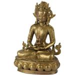 Statuettes dorées en laiton à motif Bouddha de 10 cm 