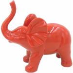 Accessoires de maison Paris Prix rouges en céramique à motif éléphants en promo 