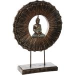 Statuettes en bois Atmosphera marron en résine à motif Bouddha de 50 cm 