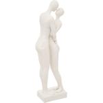 Paris Prix Statuette Déco Couple avec Enfant 31cm Blanc pas cher 