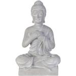 Statuettes Paris Prix grises à motif Bouddha de 27 cm en promo 