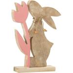 Statuettes Paris Prix roses à motif lapins de 27 cm en promo 
