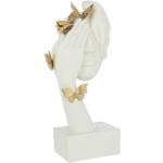 Statuettes Paris Prix blanches en résine à motif papillons de 54 cm en promo 