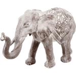 Statuettes Paris Prix marron en résine à motif éléphants de 20 cm en promo 