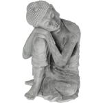 Statuettes Paris Prix grises en ciment à motif Bouddha de 36 cm en promo 