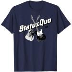 Status Quo – 1968 Guitars On Navy T-Shirt