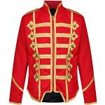 Vestes officier Ro Rox rouges en coton Taille 4 XL steampunk pour femme 