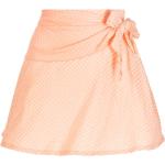 Jupes asymétriques orange minis pour femme en promo 