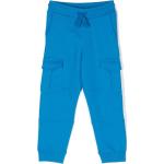 Pantalons de sport de créateur Stella McCartney bleus en jersey à motif animaux enfant éco-responsable en promo 
