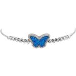 Bracelets en argent argentés en argent à motif papillons pour femme 