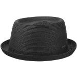 Chapeaux de paille Stetson noirs en paille 55 cm look fashion pour femme 