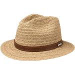 Chapeaux de paille Stetson en coton 55 cm look fashion pour homme 