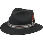 Chapeaux en feutre Stetson noirs en coton 59 cm Taille L look fashion pour homme 
