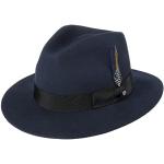 Chapeaux en feutre Stetson bleues foncé en coton 61 cm look fashion pour femme 