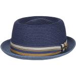Chapeaux de paille Stetson bleus en paille 61 cm Taille XL look fashion pour femme 