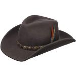 Chapeaux en feutre Stetson marron en cuir 56 cm Taille XL look fashion pour homme 