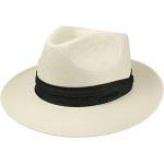 Chapeaux de paille Stetson blanc crème Pays 60 cm Taille XXL look fashion pour homme 