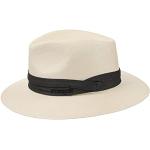 Chapeaux de paille Stetson blanc crème en paille Pays 58 cm Taille XL look fashion pour homme 