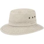 Chapeaux d'été Stetson beiges en coton bio 57 cm Taille M look fashion pour femme 