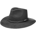 Chapeaux de cowboy Stetson noirs en cuir de buffle 59 cm Taille L look fashion pour femme 