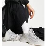 Baskets à lacets Steve Madden argentées en caoutchouc à lacets Pointure 40 look casual pour femme en promo 