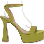 Sandales à talons Steve Madden vert lime en cuir Pointure 39 look fashion pour femme 