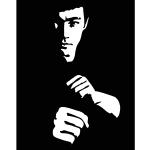 Sticker Bruce Lee portrait 1