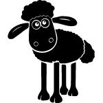 Autocollants Ambiance Sticker à motif moutons 