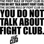 Sticker citation You do not talk about fight club