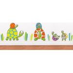 Stickers muraux Série-Golo verts à motif tortues made in France 