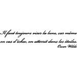 Sticker Il faut toujours viser la lune - Oscar Wilde