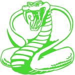 Autocollants Mygoodprice vert pomme à motif serpents 