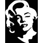 Sticker Marilyn Monroe portrait 3