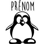 Stickers de prénom Ambiance Sticker à motif pingouins en promo 