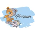 Stickers de prénom Ambiance Sticker à motif ours en promo 