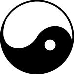 Sticker Symbole ying-yang