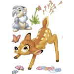 Stickers géant Bambi & Panpan Disney avec des fleurs colorées
