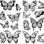 Stickers muraux Roommates à motif papillons 