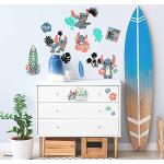 Stickers repositionnables Disney Stitch surfeur